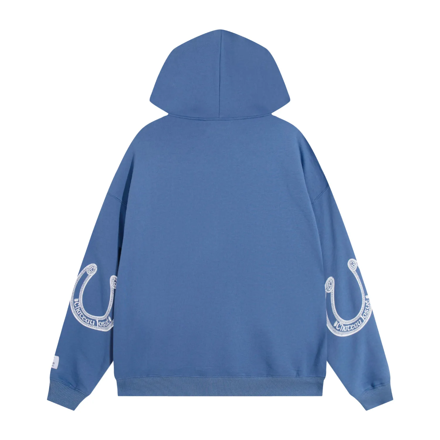 802#Gallery Dept New Slogan Horseshoe Design Printed Hoodie American High Street Hooded Sweatshirt Light Gray Blue S~XL P180